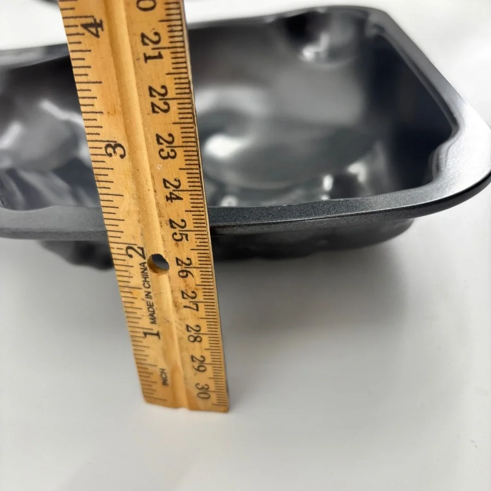 Nordic Ware Bunny with Basket Cake Pan Easter Non-Stick Cast Aluminum Gray